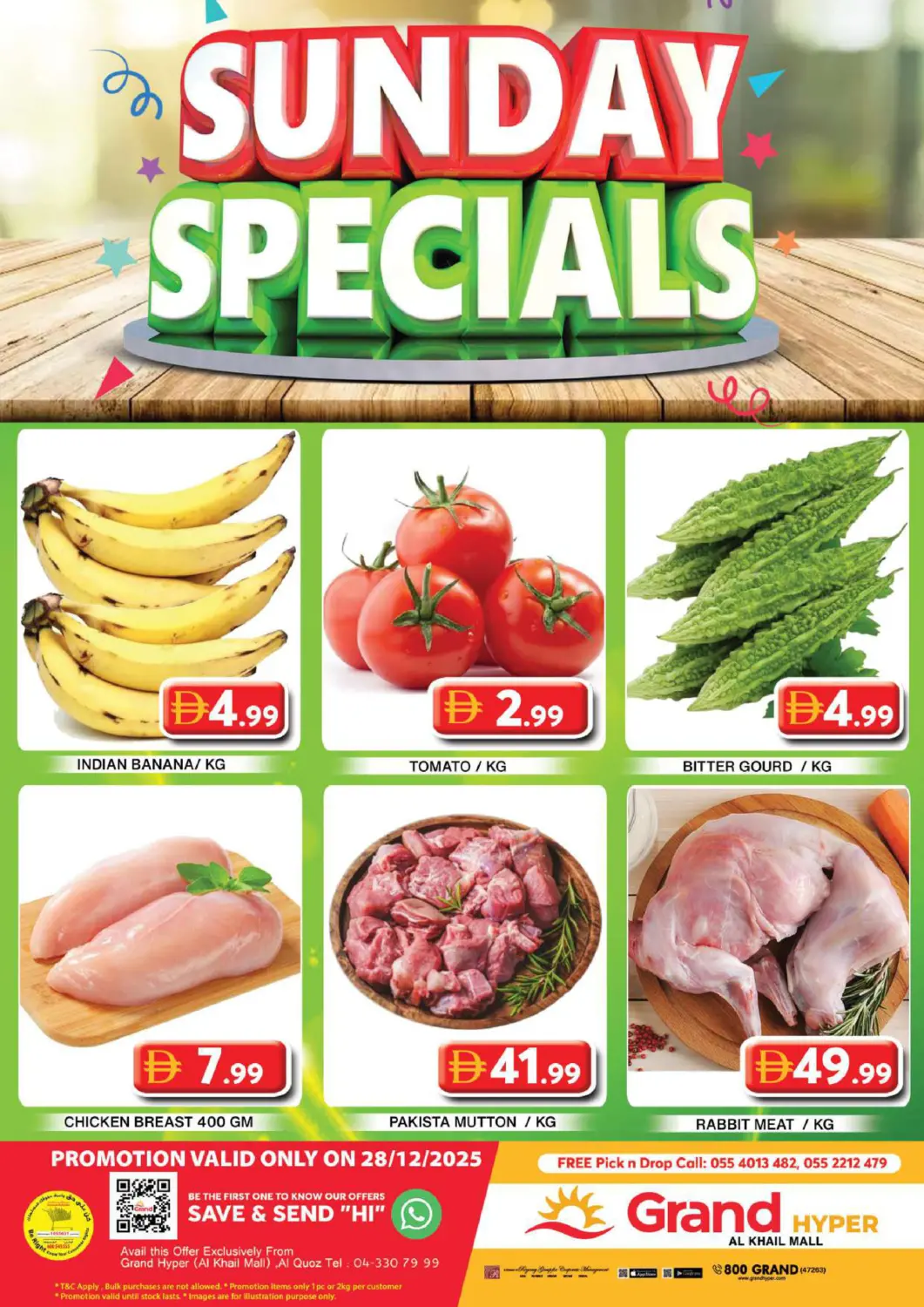 UAE - Dubai Grand Hyper Market offers in D4D Online. Al Khail Mall. . Only on 28th December