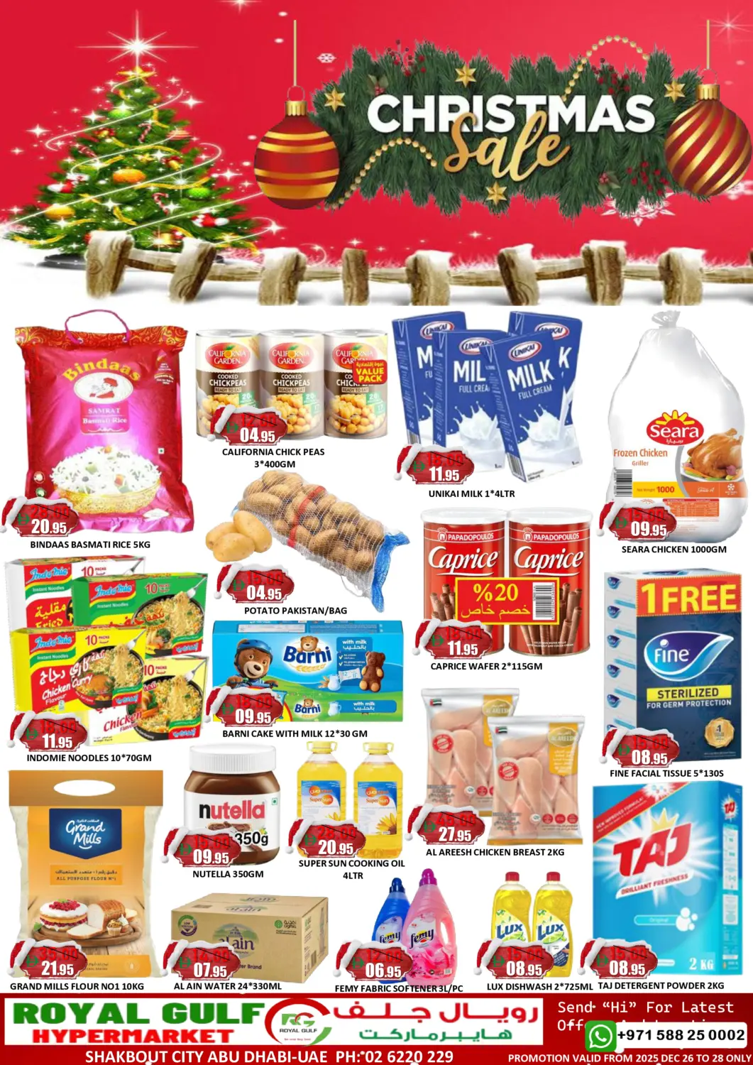 UAE - Abu Dhabi ROYAL GULF HYPERMARKET LLC offers in D4D Online. Shakhbout City, Abu Dhabi. . Till 28th December