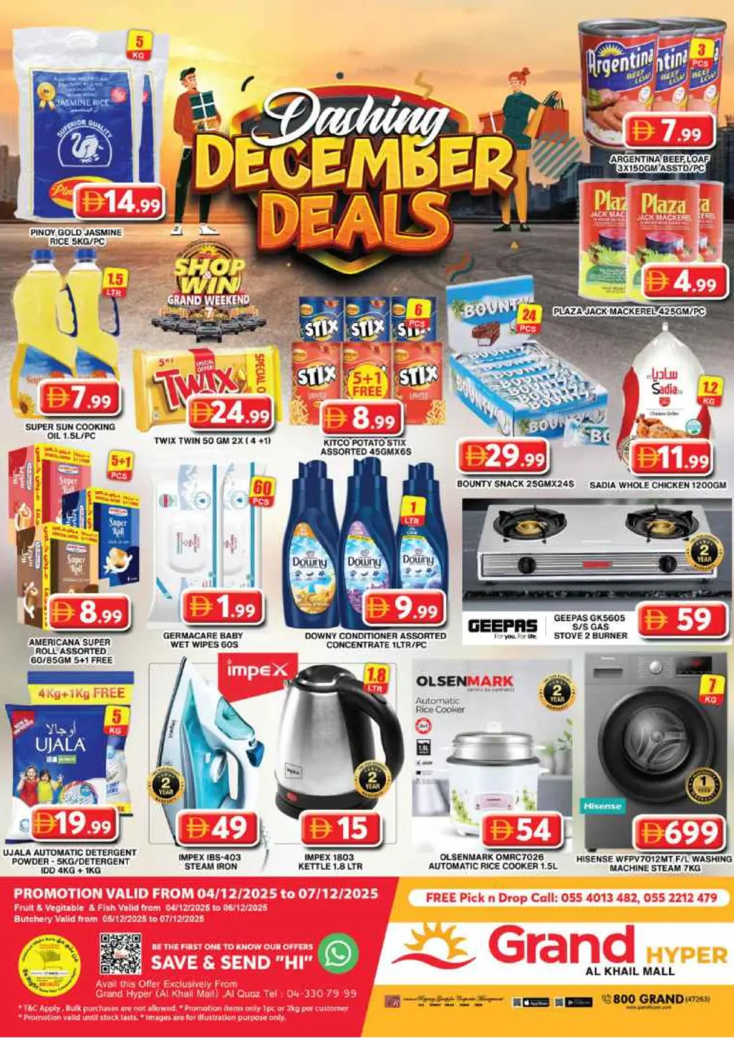 UAE - Dubai Grand Hyper Market offers in D4D Online. Al Khail Mall,Dubai. . Till 7th December