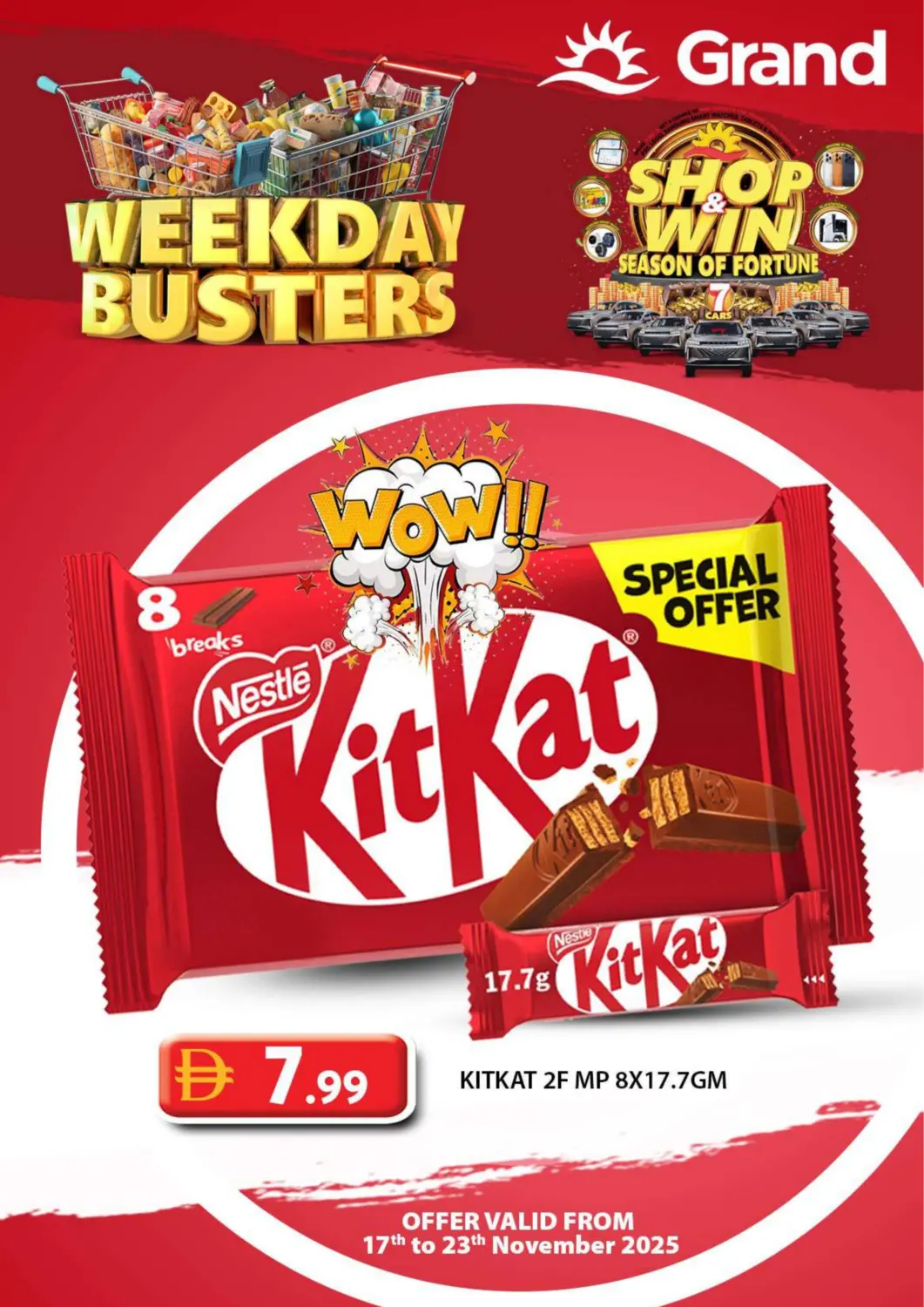 UAE - Dubai Grand Hyper Market offers in D4D Online. Weekday Busters. . Till 23rd November