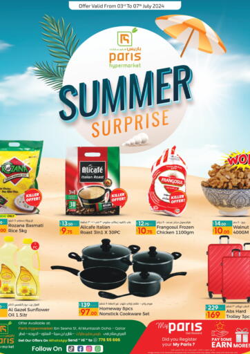 Qatar - Al-Shahaniya Paris Hypermarket offers in D4D Online. Summer Surprise. . Till 7th July
