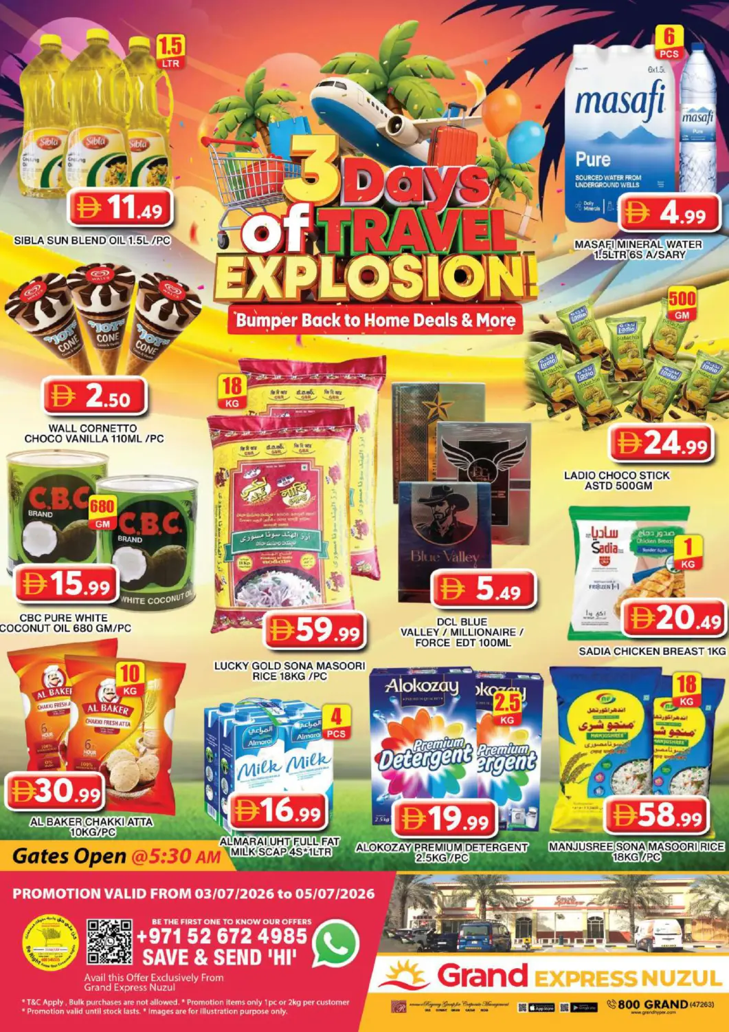 UAE - Dubai Grand Hyper Market offers in D4D Online. Grand Express Nuzul - Dubai. . Till 5th July