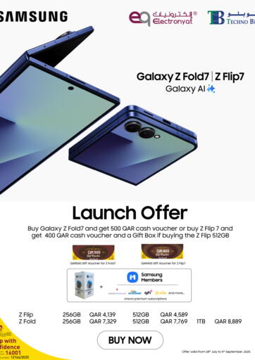 Techno Blue - Unlock Gifts with Galaxy Z! in Qatar Offers - Qatar Unlock Gifts with Galaxy Z!