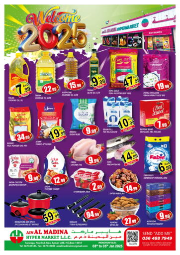 UAE - Sharjah / Ajman Ain Al Madina Hypermarket offers in D4D Online. Welcome 2025. . Till 5th January