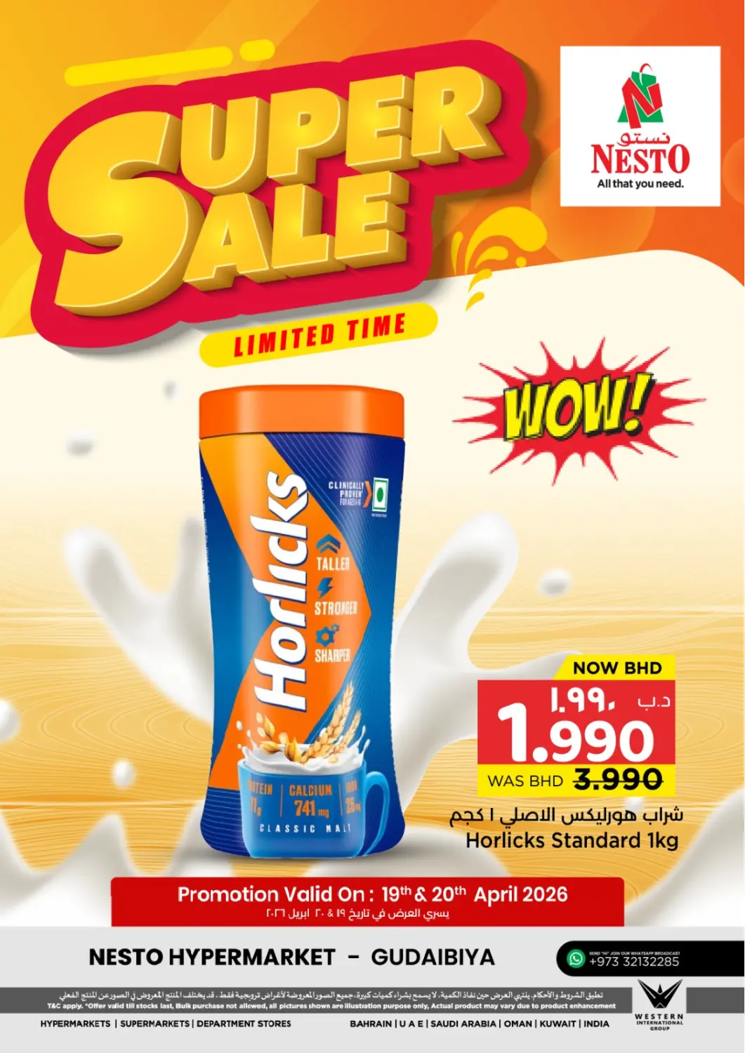 Bahrain NESTO  offers in D4D Online. Super Sale. . Till 20th April