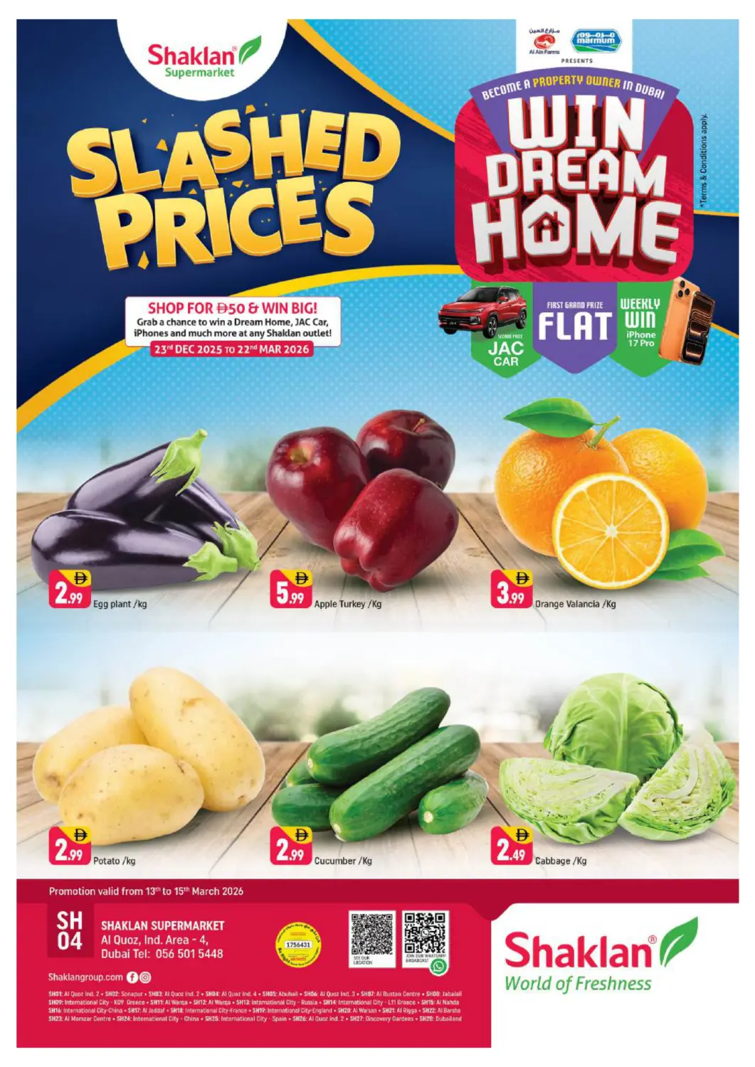 UAE - Dubai Shaklan  offers in D4D Online. Al Quoz - Ind Area 4,Dubai. . Till 15th March