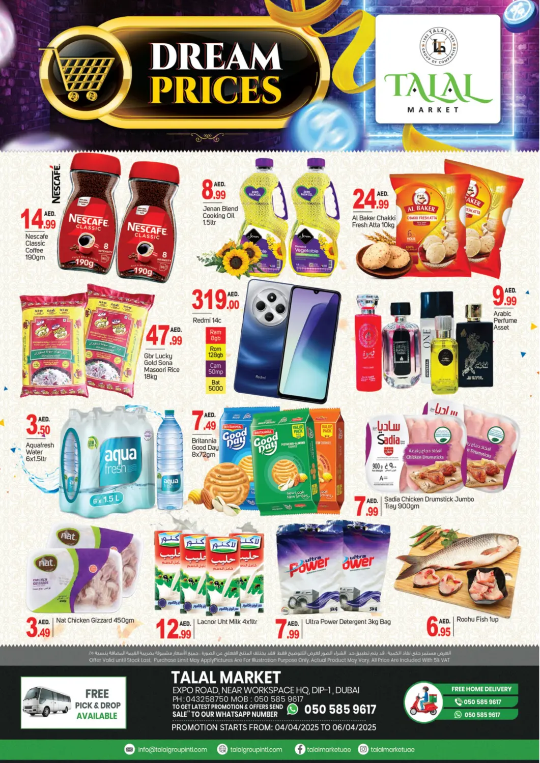 UAE - Dubai TALAL MARKET offers in D4D Online. DIP 1 - Dubai. . Till 6th April