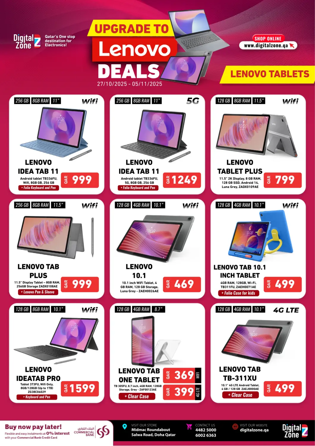 Qatar - Al Shamal Digital Zone Trading offers in D4D Online. Upgrade To Lenovo Deals. . Till 5th November