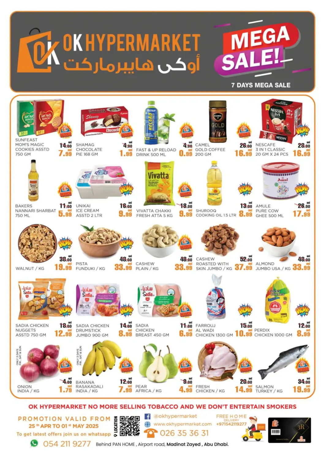 UAE - Abu Dhabi OK Hypermarket LLC SPC offers in D4D Online. Mega Sale. . Till 1st May