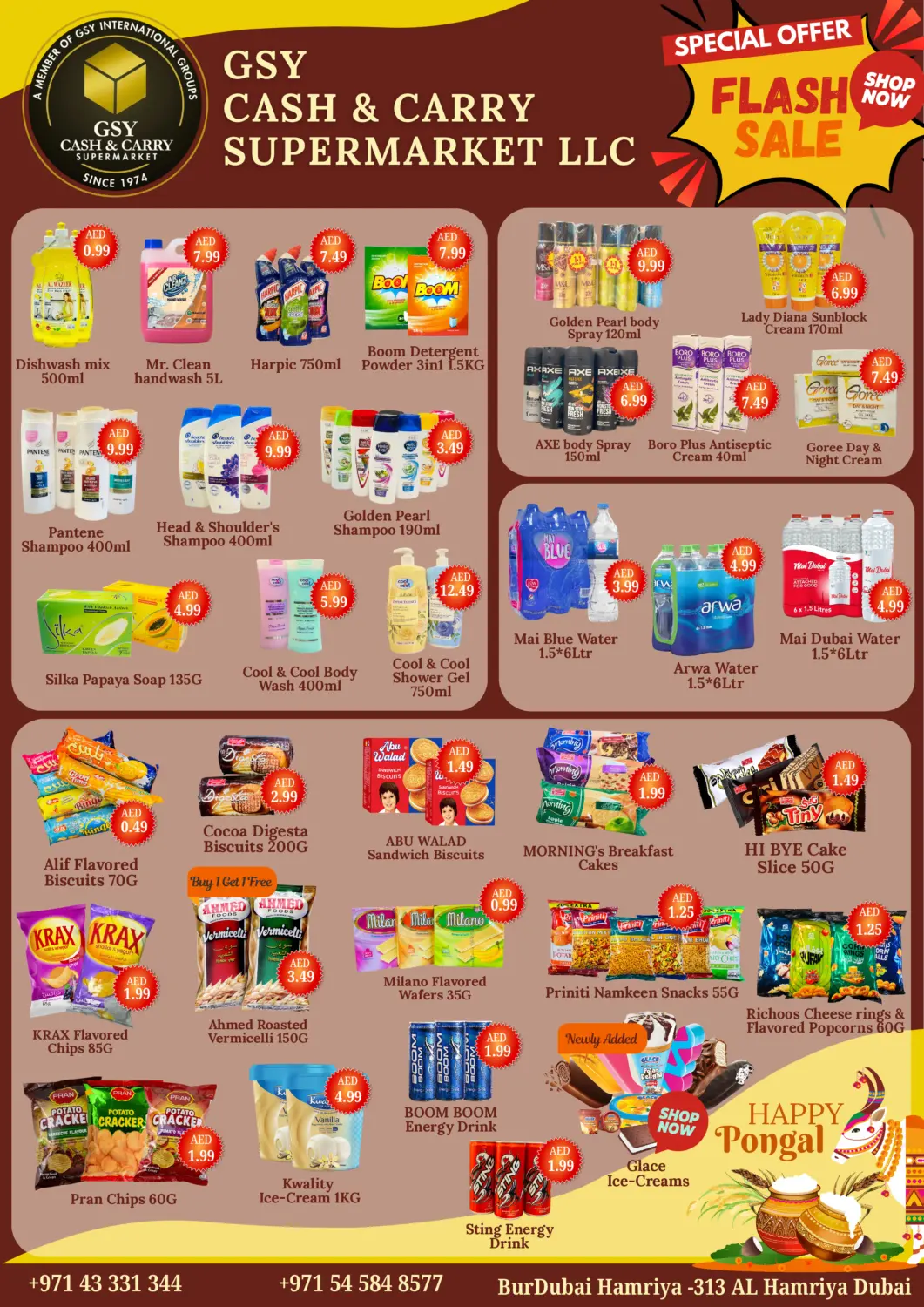 UAE - Dubai GSY Cash & Carry Supermarket offers in D4D Online. Flash Sale. . Till 18th January