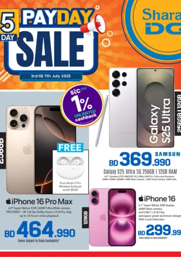 5 Day PayDay Sale