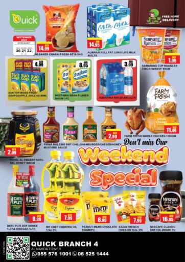 UAE - Sharjah / Ajman Quick Supermarket offers in D4D Online. Al Nahda - Sharjah. . Till 22nd September