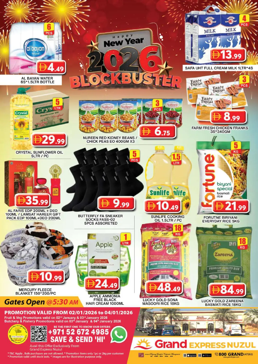 UAE - Dubai Grand Hyper Market offers in D4D Online. Grand Express Nuzul. . Till 4th January