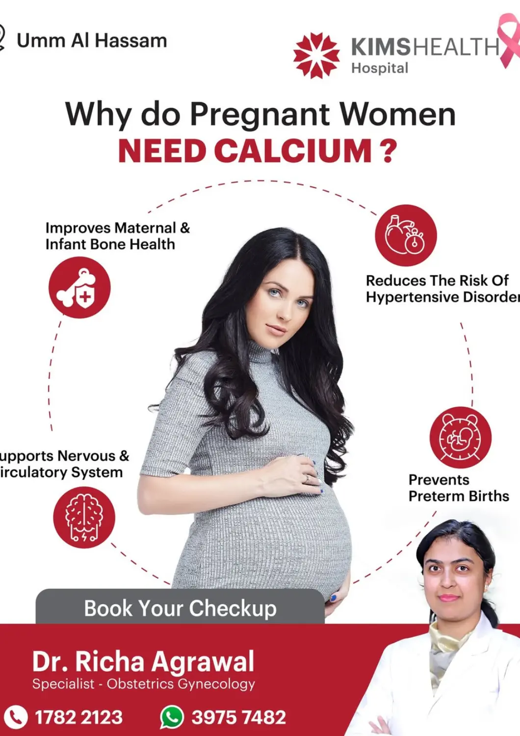 Bahrain KIMSHEALTH Hospital offers in D4D Online. Why Do Pregnant Women Need Calcium. . Till 19th november