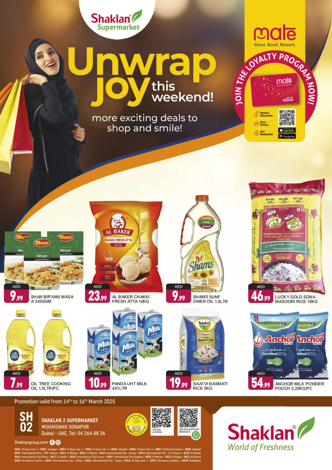 UAE - Dubai Shaklan  offers in D4D Online. Muhaisinah, Dubai. . Till 16th March