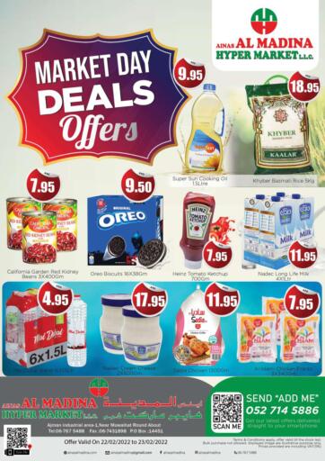 UAE - Sharjah / Ajman Ainas Al madina hypermarket offers in D4D Online. Market Day Deals. . Till 23rd February