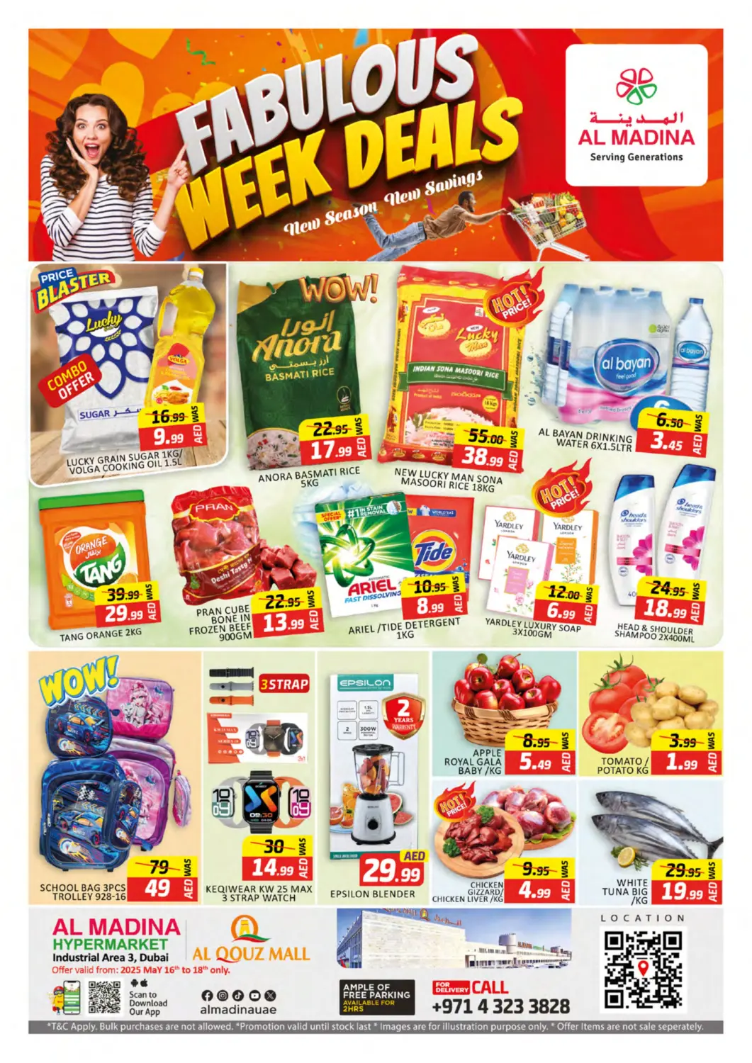 UAE - Dubai Al Madina  offers in D4D Online. Al Qouz Mall , Dubai. . Till 18th May