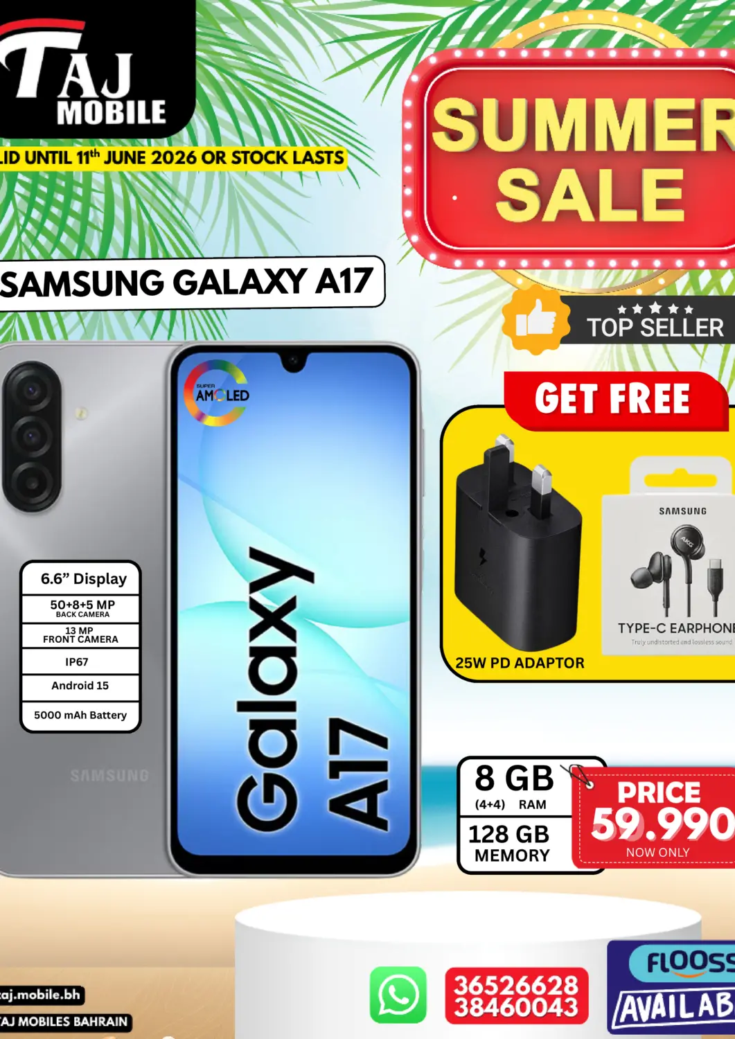Bahrain Taj Mobiles offers in D4D Online. Summer Sale. . Till 11th June