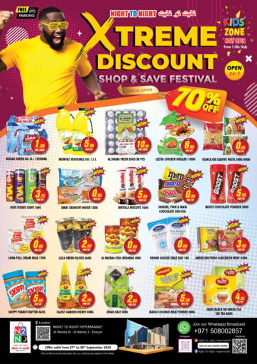 UAE - Sharjah / Ajman NIGHT TO NIGHT DEPARTMENT STORE offers in D4D Online. Xtreme Discount. . Till 30th September