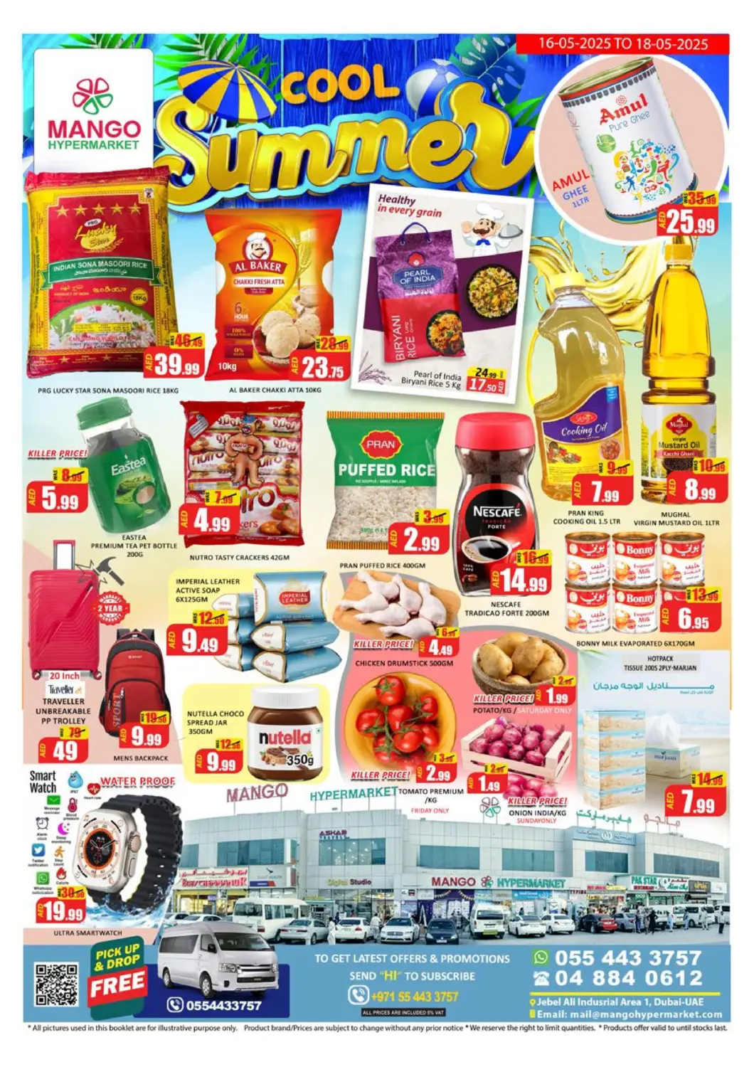 UAE - Dubai Mango Hypermarket LLC offers in D4D Online. Jebel Ali Ind Area1- Dubai. . Till 18th May