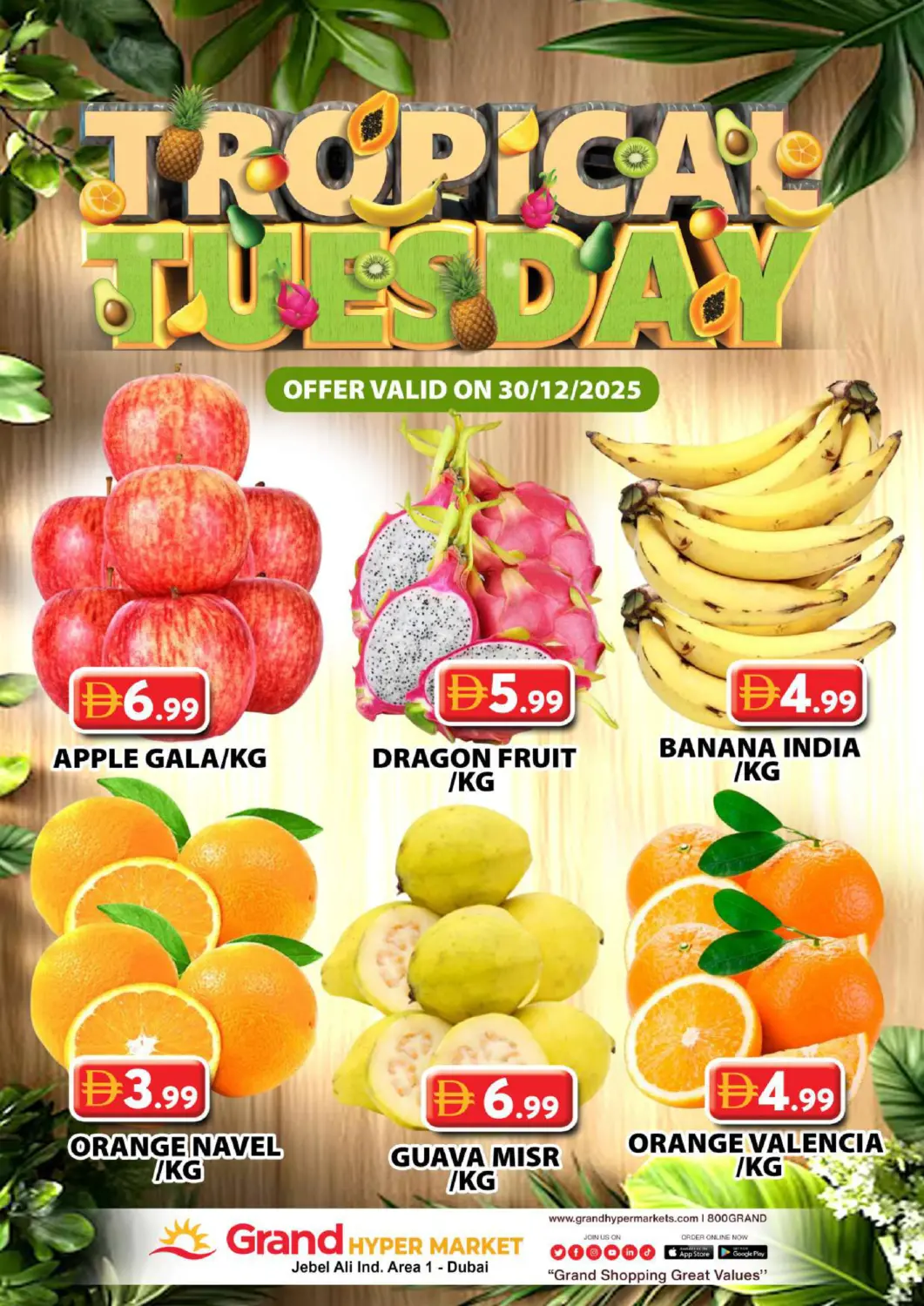 UAE - Dubai Grand Hyper Market offers in D4D Online. Jebel Ali Ind Area 1- Dubai. . Only On 30th December