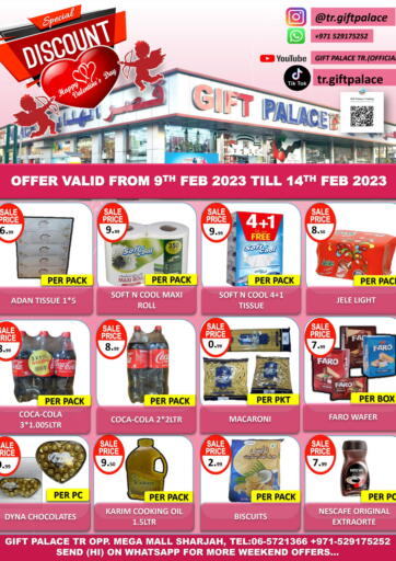 UAE - Sharjah / Ajman GIFT PALACE offers in D4D Online. Special Discount. . Till 14th February