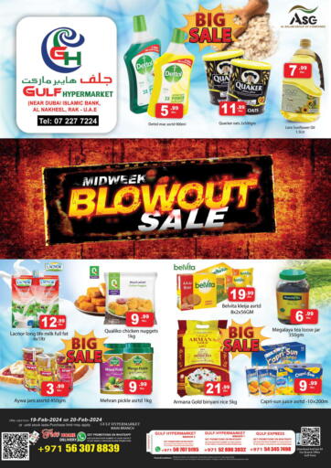 UAE - Ras al Khaimah Gulf Hypermarket LLC offers in D4D Online. MIDWEEK BLOWOUT SALE. . Till 20th February