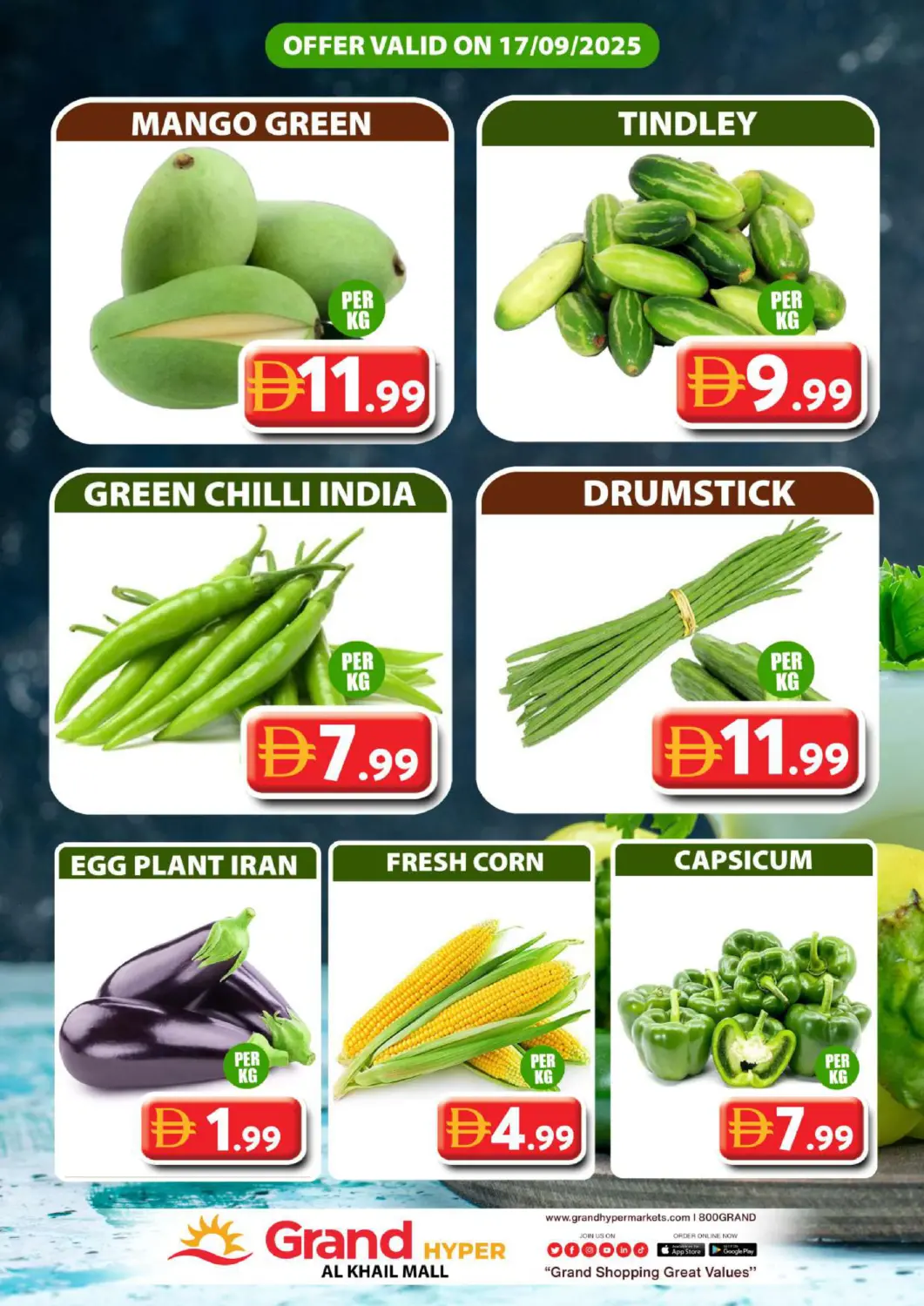 UAE - Dubai Grand Hyper Market offers in D4D Online. Al Khail Mall - Dubai. . Only On 17th September