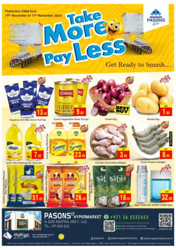 UAE - Dubai PASONS GROUP offers in D4D Online. Pasons 17 Hypermarket LLC, Dubai. . Till 17th November