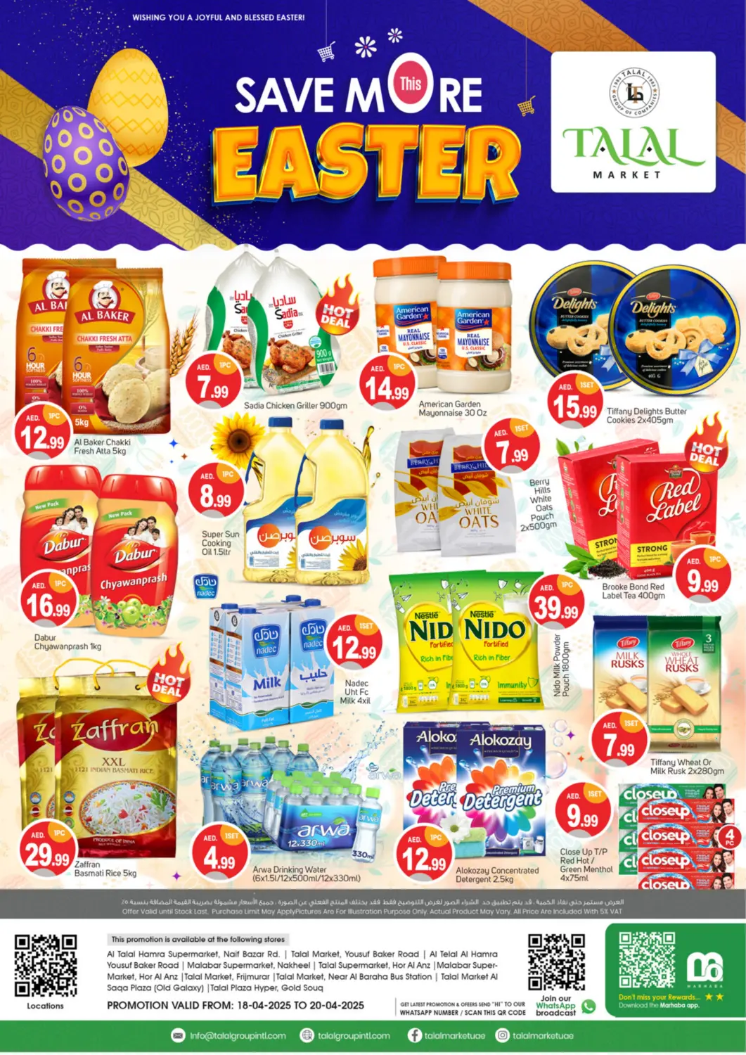UAE - Dubai TALAL MARKET offers in D4D Online. Save More Easter. . Till 20th April