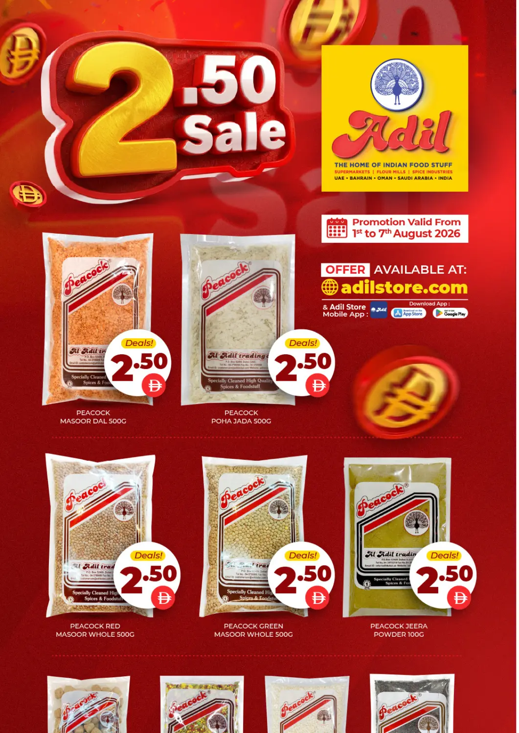 UAE - Dubai Adil Supermarket offers in D4D Online. 2.50 Sale. . Till 7th August