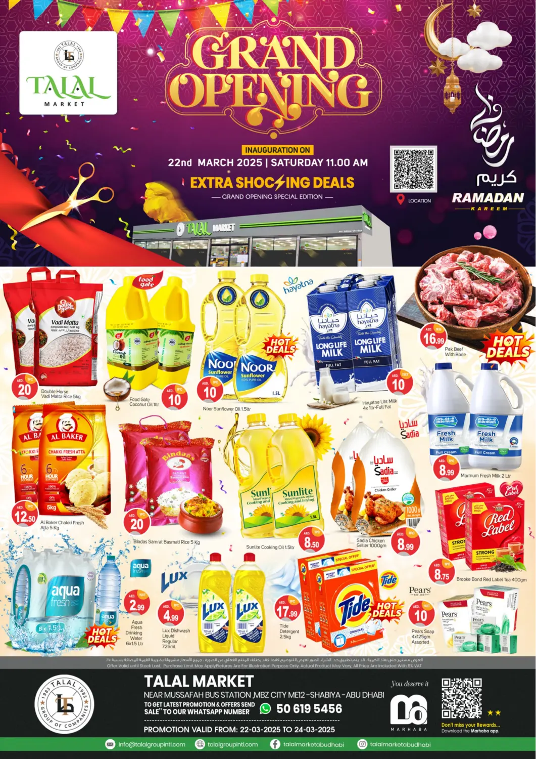 UAE - Dubai TALAL MARKET offers in D4D Online. Mbz City Me12 Shabiya. . Till 24th March