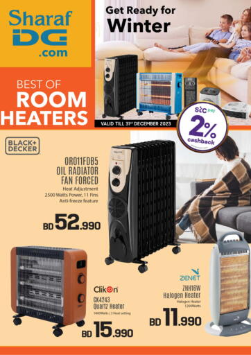 Bahrain Sharaf DG offers in D4D Online. Get Ready For Winter with Killer deals on Room Heaters. . Till 31st December
