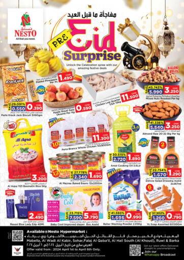 Oman - Salalah Nesto Hyper Market   offers in D4D Online. Pre Eid Surprise. . Till 6th April