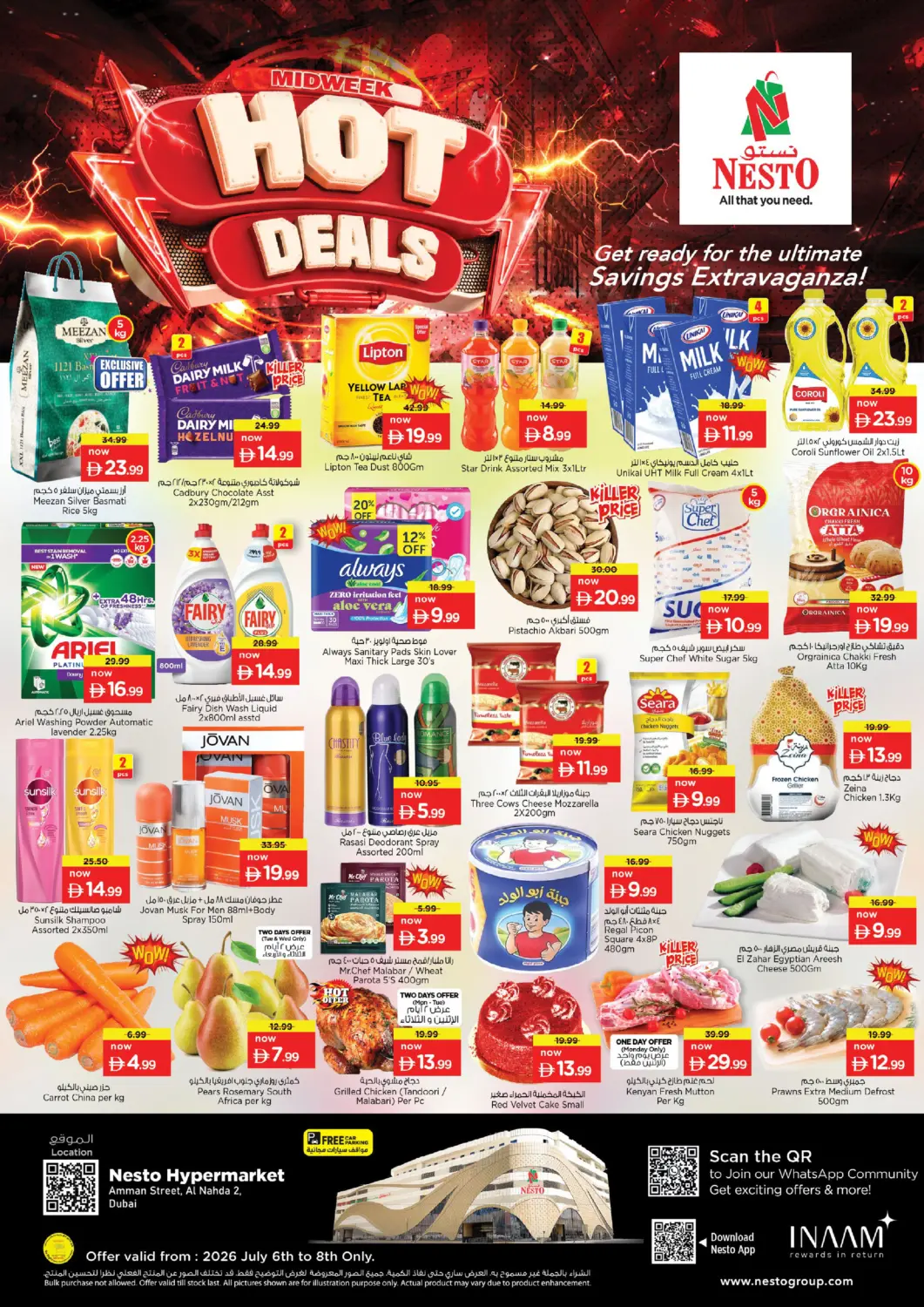 UAE - Dubai Nesto Hypermarket offers in D4D Online. Al Nahda 2-Dubai. . Till 8th July