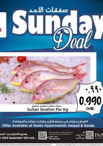 Oman - Muscat Nesto Hyper Market   offers in D4D Online. Sunday Deal. . Only On 10th September