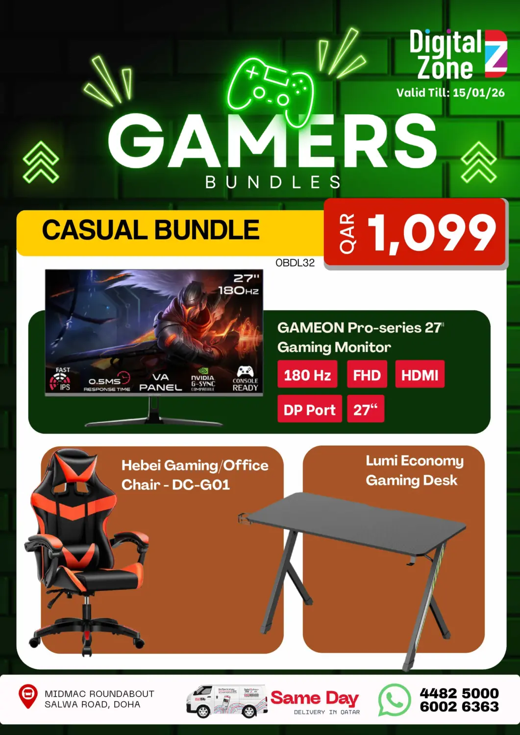 Qatar - Doha Digital Zone Trading offers in D4D Online. Gamers Bundles. . Till 15th January