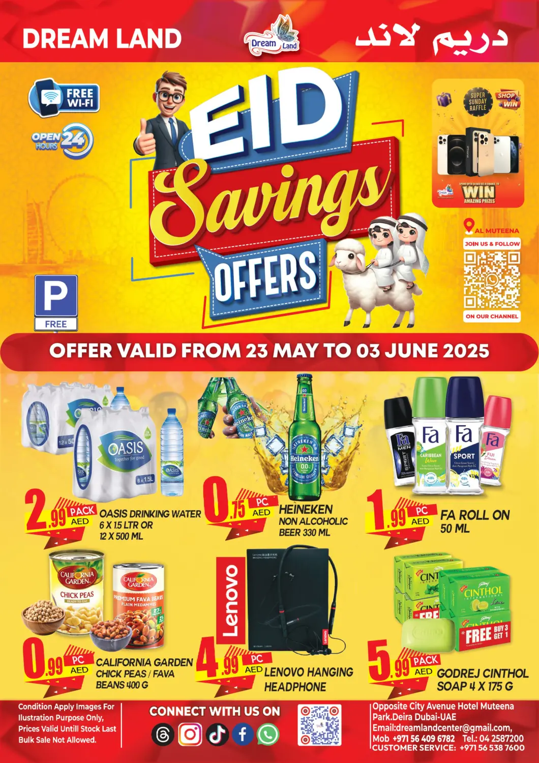UAE - Dubai Dream Land offers in D4D Online. Muteena, Deira. . Till 3rd June