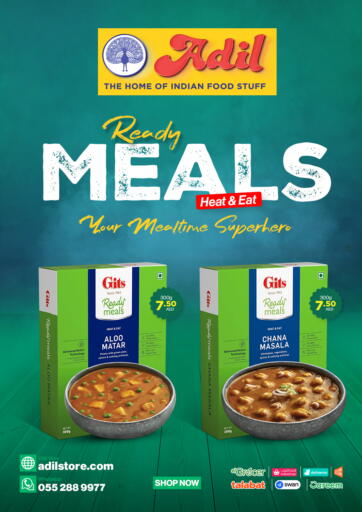 UAE - Dubai Adil Supermarket offers in D4D Online. Ready Meals. . Till 12th April