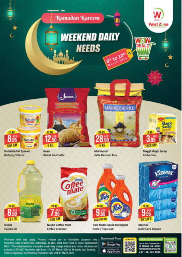 UAE - Dubai West Zone Supermarket offers in D4D Online. Weekend Daily Needs. . Till 10th March