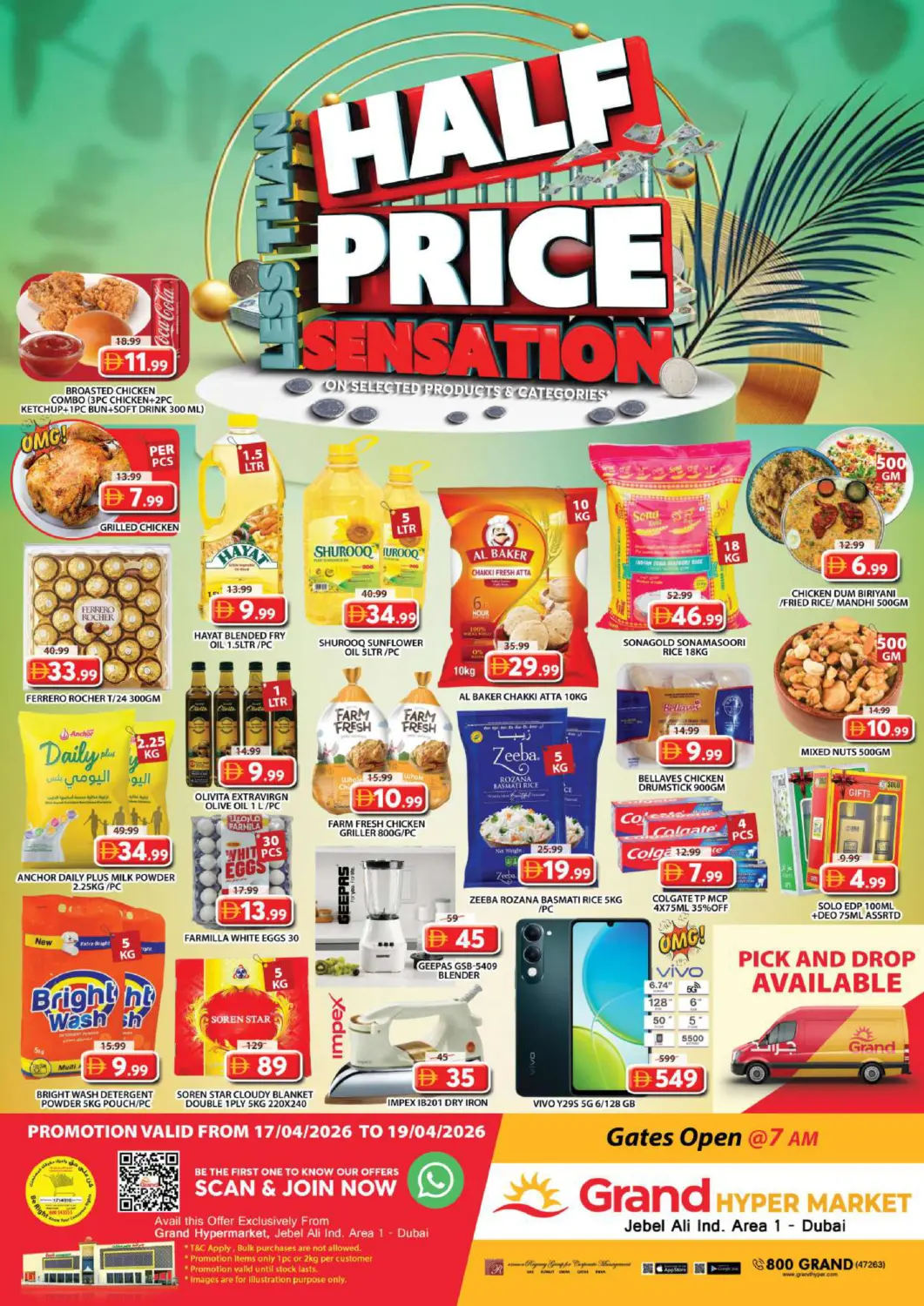 UAE - Dubai Grand Hyper Market offers in D4D Online. Jebal Ali , Dubai. . Till 19th April
