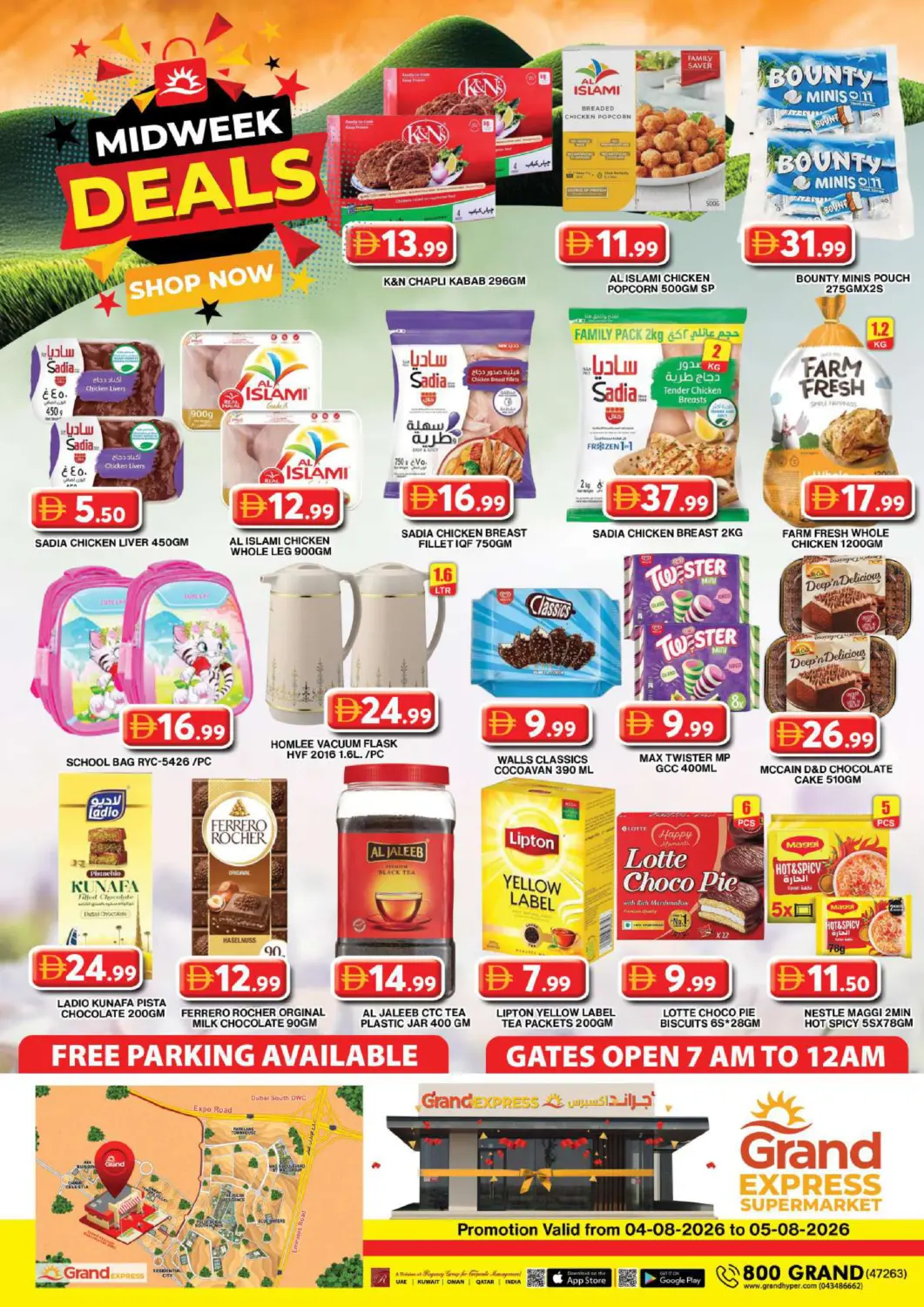 UAE - Dubai Grand Hyper Market offers in D4D Online. Grand Express Supermarket. . Till 5th August