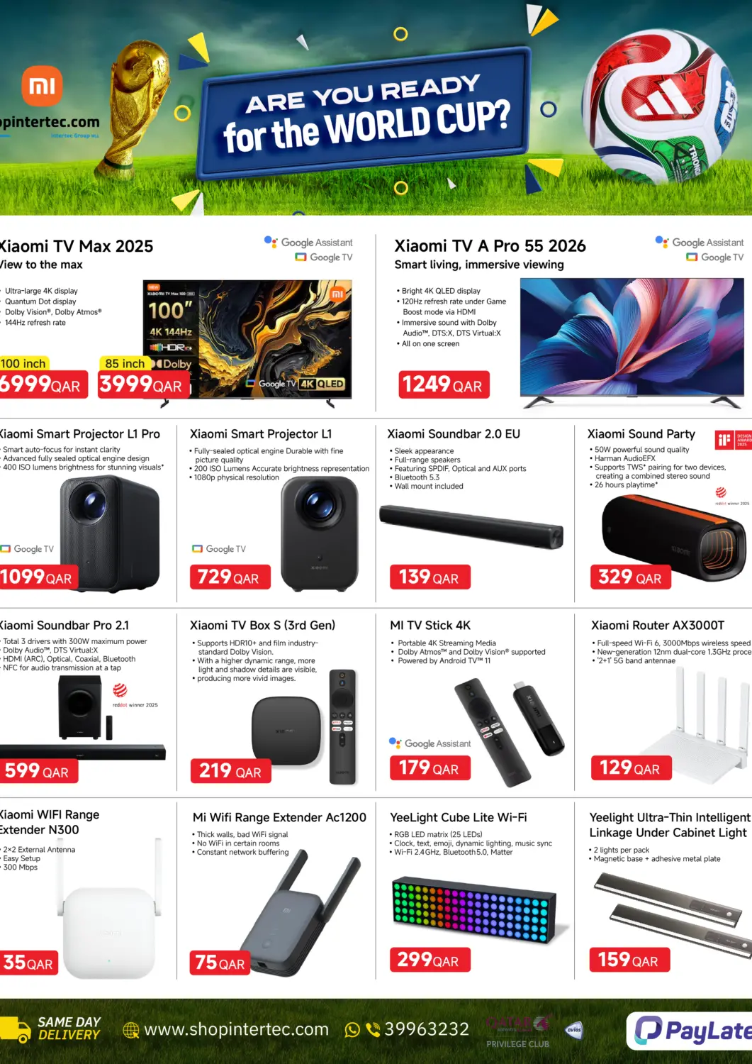 Qatar - Al-Shahaniya Intertec Group WLL offers in D4D Online. Are You Ready For The World Cup. . Till 5th July