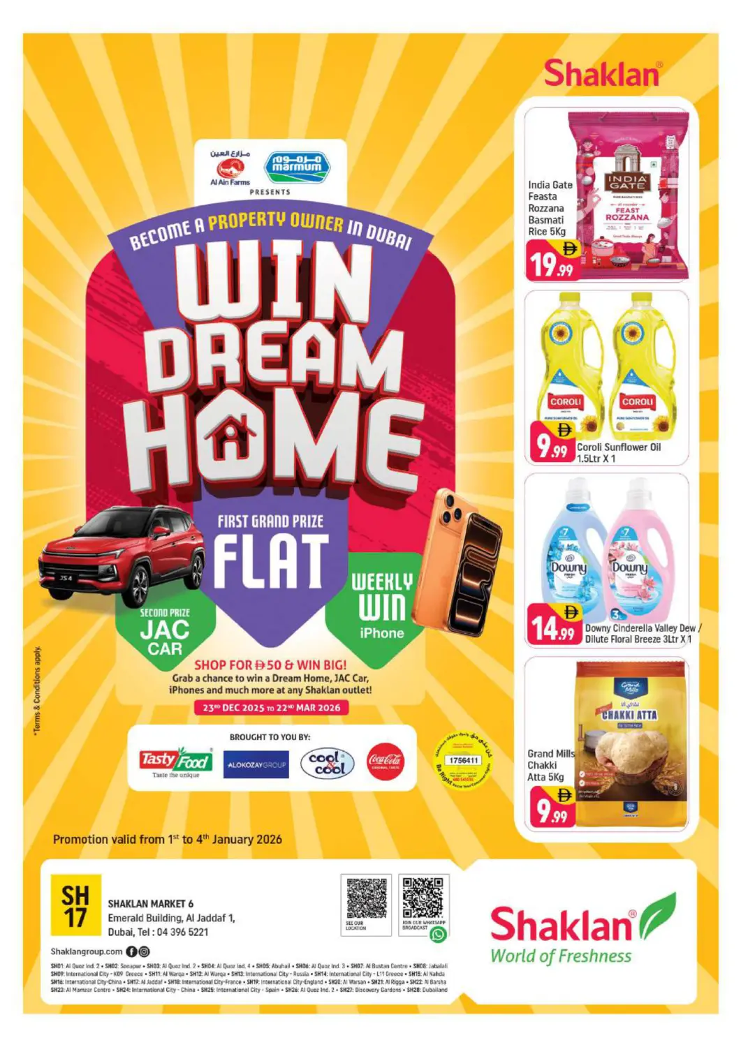 UAE - Dubai Shaklan  offers in D4D Online. Emerald Jadaf 1, Al Jaddaf, Dubai.. . Till 4th January