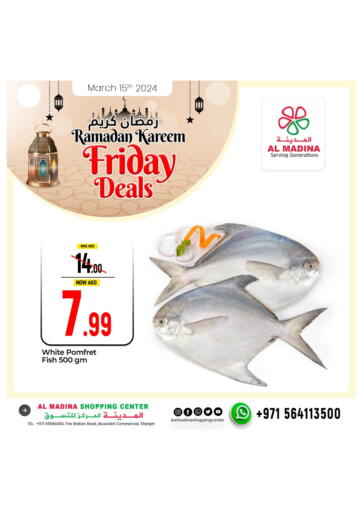 UAE - Sharjah / Ajman Al Madina  offers in D4D Online. Al Madina Shopping Centre - Muwaileh. . Only on 15th March