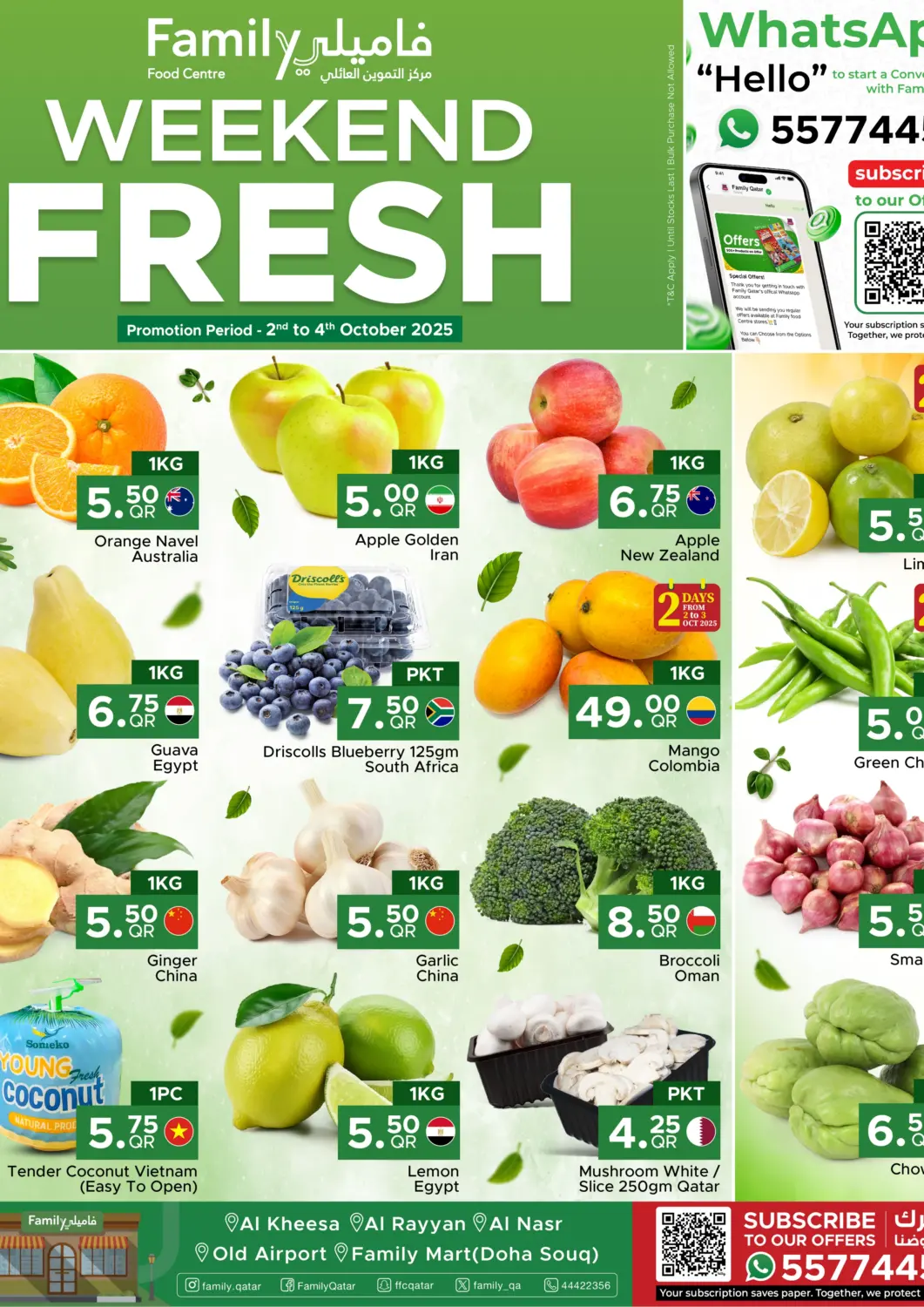 Qatar - Doha Family Food Centre offers in D4D Online. Weekend Fresh. . Till 4th October