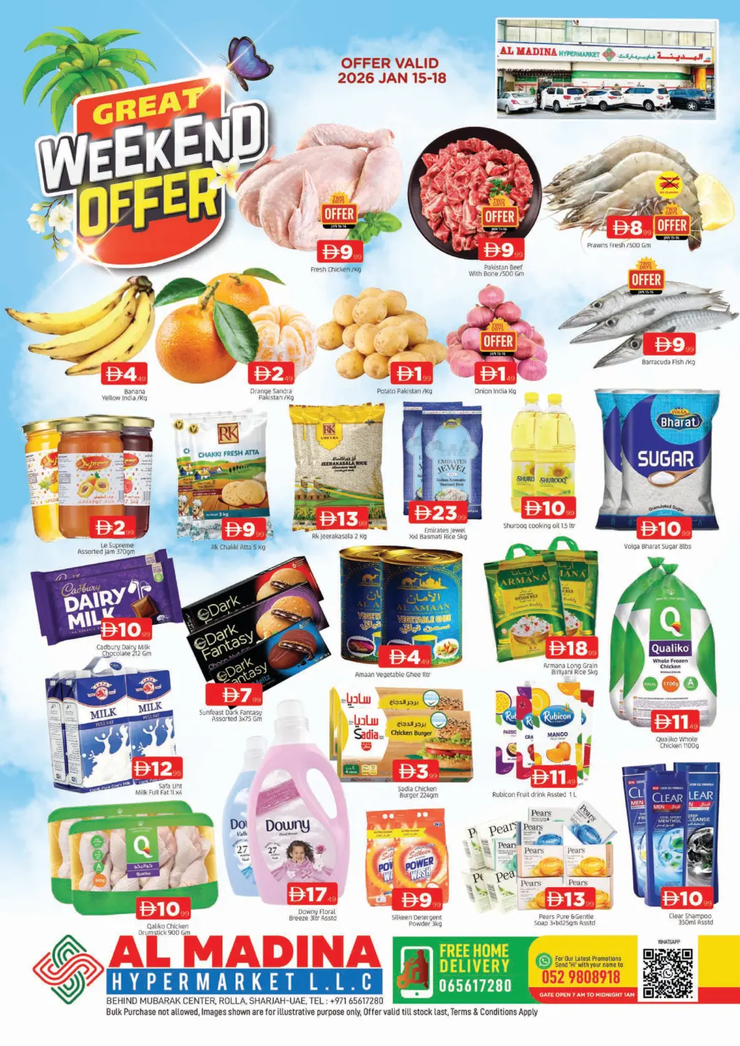 UAE - Sharjah / Ajman AL MADINA offers in D4D Online. Rolla Sharjah. . Till 18th January