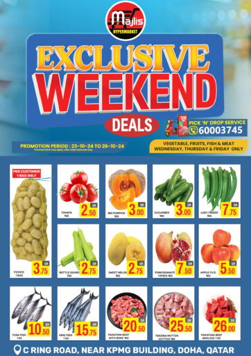 Qatar - Doha Majlis Hypermarket offers in D4D Online. Exclusive Weekend. . Till 26th October