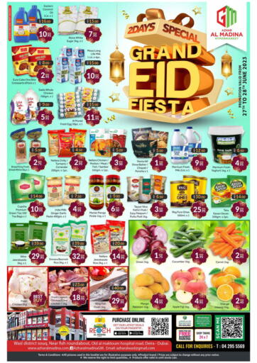 UAE - Dubai Azhar Al Madina Hypermarket offers in D4D Online. Deira - Grand Eid Fiesta. . Till 28th June