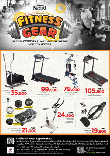 Oman - Muscat Nesto Hyper Market   offers in D4D Online. Fitness Gear. . Till 5th October